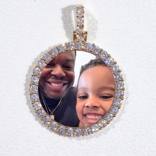 3D CIRCLE CUSTOM PICTURE PENDANT SMALL SIZE