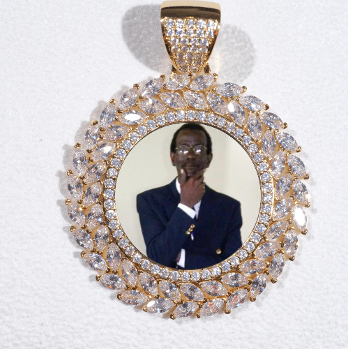 Large 3D Wheat Ear Custom Picture Pendant
