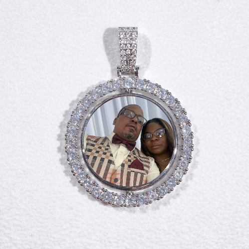 3D Spinning 2-Faced Custom Picture Pendant