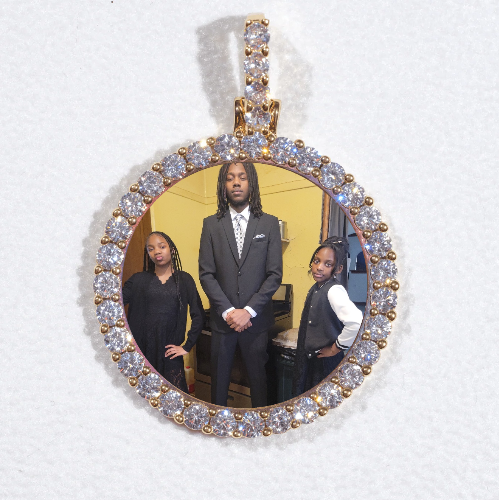 3D CIRCLE CUSTOM PICTURE PENDANT SMALL SIZE