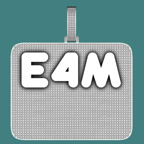CUSTOM LETTER NECKLACE 3D BIG SQUARE