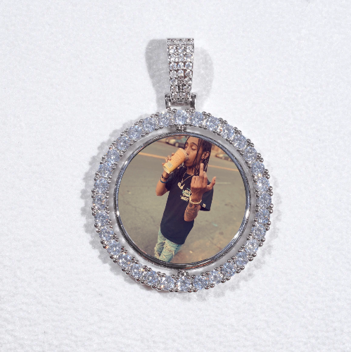 3D Spinning 2-Faced Custom Picture Pendant