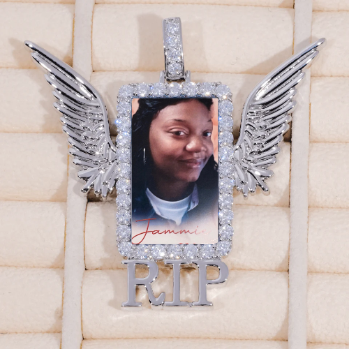 RIP WING 3D CUSTOM PICTURE PENDANT