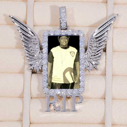 RIP WING 3D CUSTOM PICTURE PENDANT