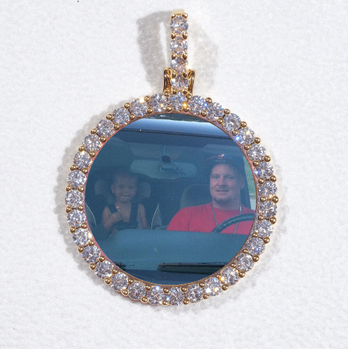 3D CIRCLE CUSTOM PICTURE PENDANT SMALL SIZE