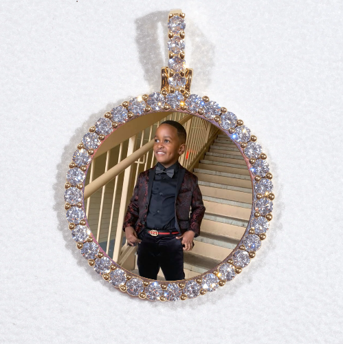 3D CIRCLE CUSTOM PICTURE PENDANT SMALL SIZE