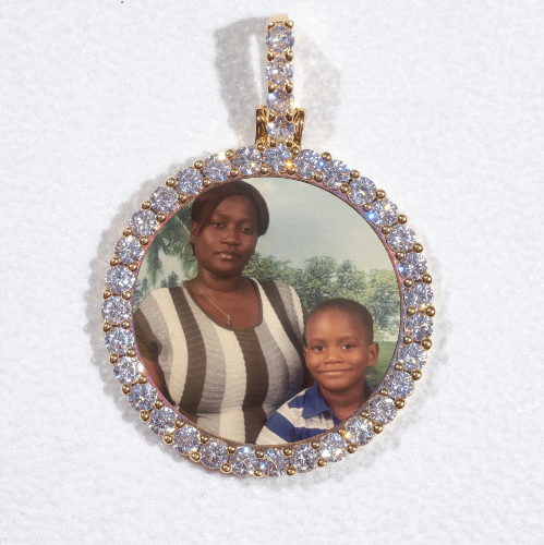 3D CIRCLE CUSTOM PICTURE PENDANT SMALL SIZE