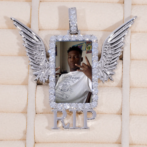 RIP WING 3D CUSTOM PICTURE PENDANT