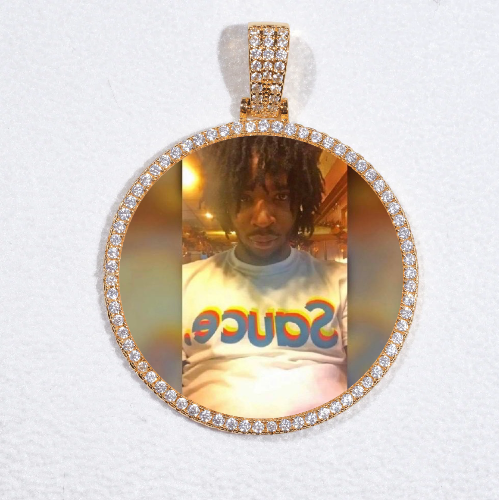 MEDIUM 3D CIRCLE CUSTOM PICTURE PENDANT