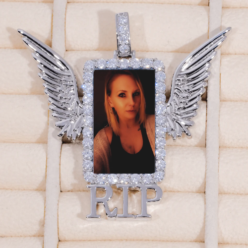 RIP WING 3D CUSTOM PICTURE PENDANT
