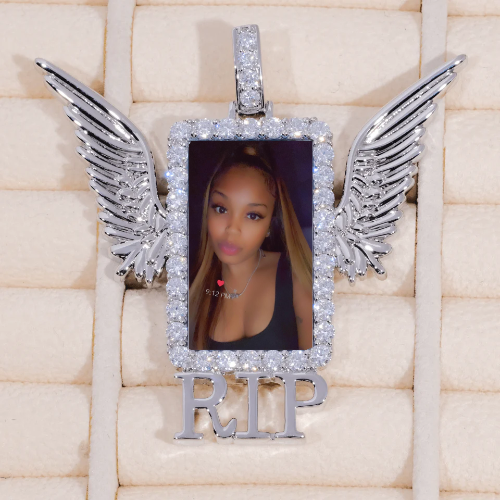 RIP WING 3D CUSTOM PICTURE PENDANT