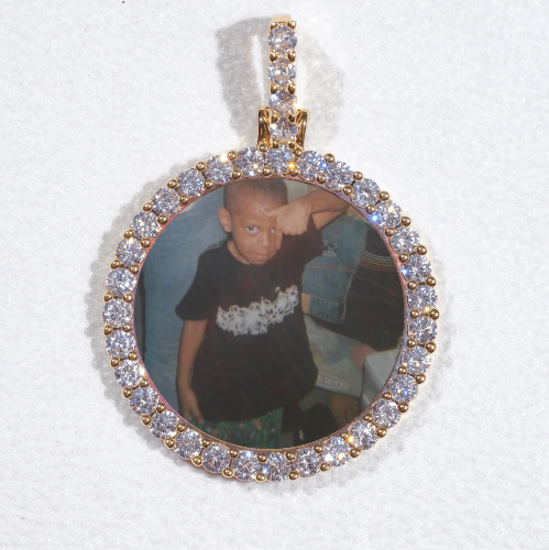 3D CIRCLE CUSTOM PICTURE PENDANT SMALL SIZE