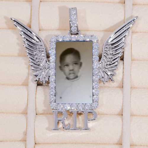 RIP WING 3D CUSTOM PICTURE PENDANT