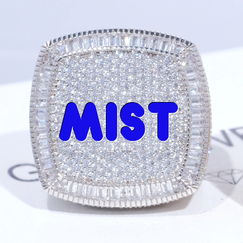 CUSTOM LETTER 3D ICED RING