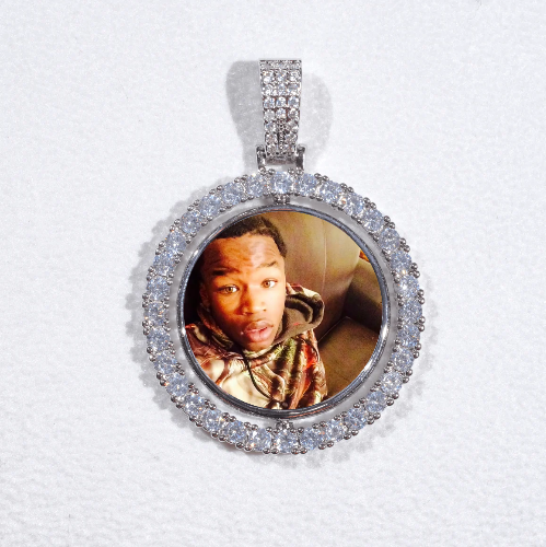 3D Spinning 2-Faced Custom Picture Pendant