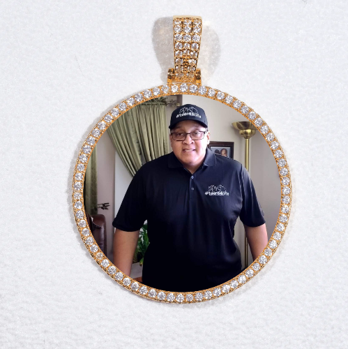 MEDIUM 3D CIRCLE CUSTOM PICTURE PENDANT