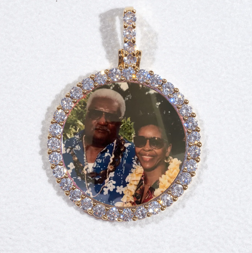3D CIRCLE CUSTOM PICTURE PENDANT SMALL SIZE