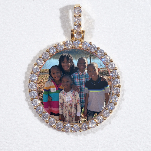 3D CIRCLE CUSTOM PICTURE PENDANT SMALL SIZE
