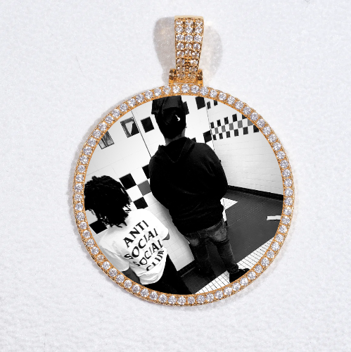 MEDIUM 3D CIRCLE CUSTOM PICTURE PENDANT
