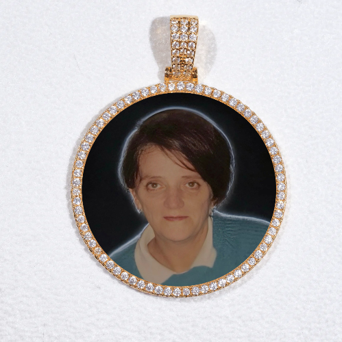 MEDIUM 3D CIRCLE CUSTOM PICTURE PENDANT