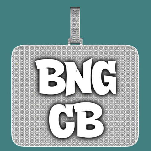 CUSTOM LETTER NECKLACE 3D BIG SQUARE