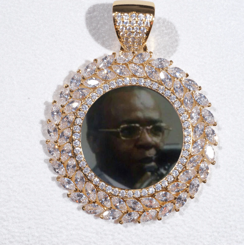 Large 3D Wheat Ear Custom Picture Pendant
