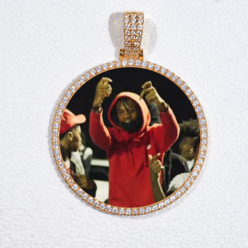 MEDIUM 3D CIRCLE CUSTOM PICTURE PENDANT