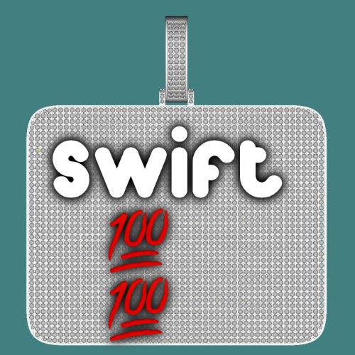 CUSTOM LETTER NECKLACE 3D BIG SQUARE