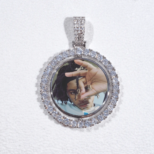 3D Spinning 2-Faced Custom Picture Pendant