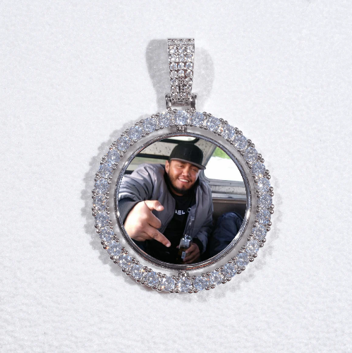 3D Spinning 2-Faced Custom Picture Pendant
