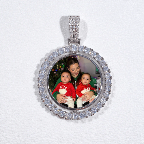 3D Spinning 2-Faced Custom Picture Pendant