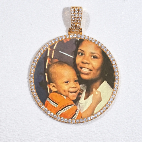 MEDIUM 3D CIRCLE CUSTOM PICTURE PENDANT