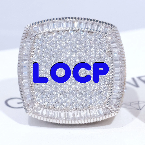 CUSTOM LETTER 3D ICED RING