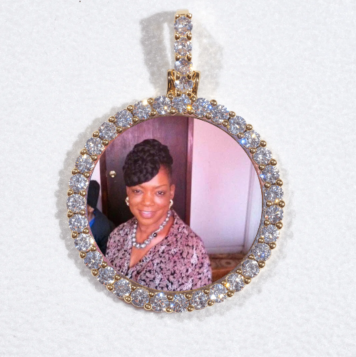 3D CIRCLE CUSTOM PICTURE PENDANT SMALL SIZE