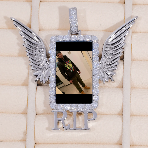 RIP WING 3D CUSTOM PICTURE PENDANT