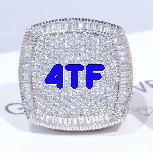 CUSTOM LETTER 3D ICED RING