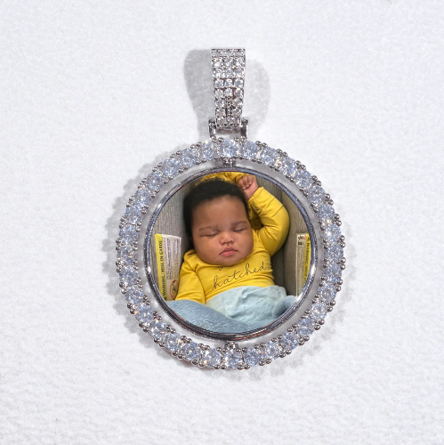 3D Spinning 2-Faced Custom Picture Pendant