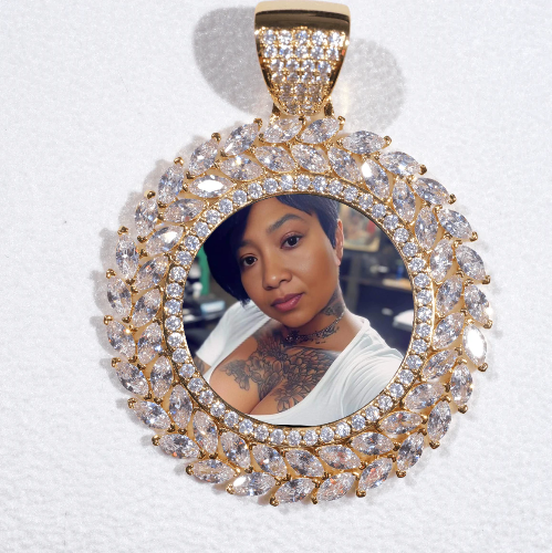 Large 3D Wheat Ear Custom Picture Pendant