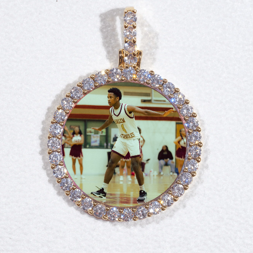 3D CIRCLE CUSTOM PICTURE PENDANT SMALL SIZE