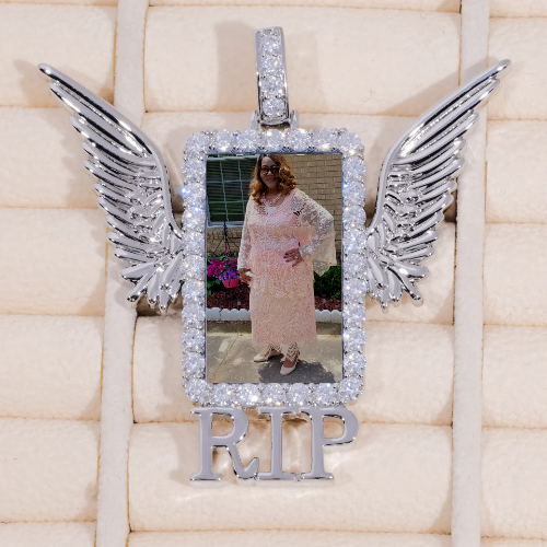 RIP WING 3D CUSTOM PICTURE PENDANT