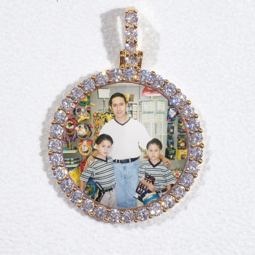 3D CIRCLE CUSTOM PICTURE PENDANT SMALL SIZE