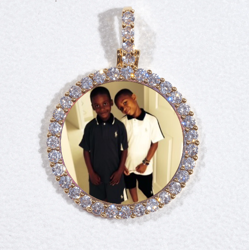 3D CIRCLE CUSTOM PICTURE PENDANT SMALL SIZE