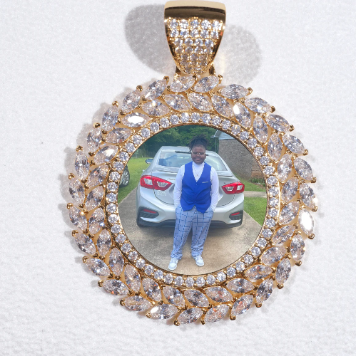 Large 3D Wheat Ear Custom Picture Pendant