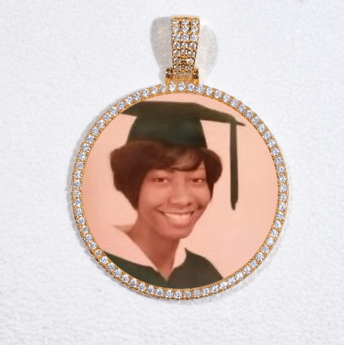 MEDIUM 3D CIRCLE CUSTOM PICTURE PENDANT