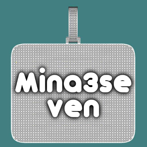 CUSTOM LETTER NECKLACE 3D BIG SQUARE