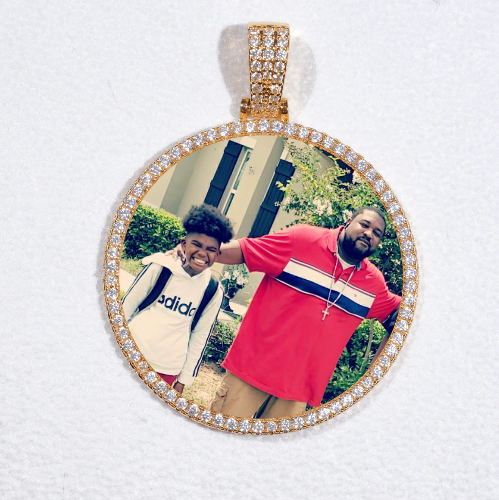 MEDIUM 3D CIRCLE CUSTOM PICTURE PENDANT