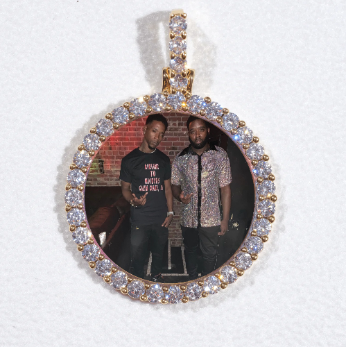 3D CIRCLE CUSTOM PICTURE PENDANT SMALL SIZE