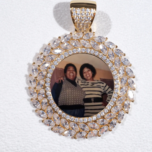 Large 3D Wheat Ear Custom Picture Pendant