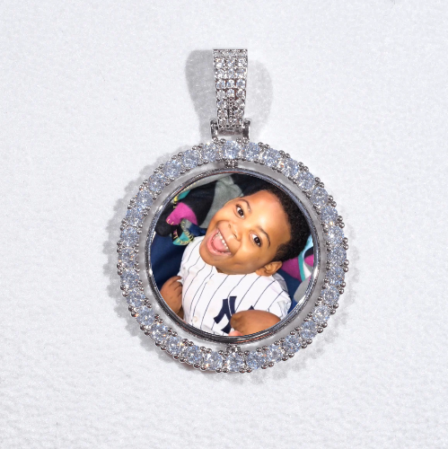 3D Spinning 2-Faced Custom Picture Pendant
