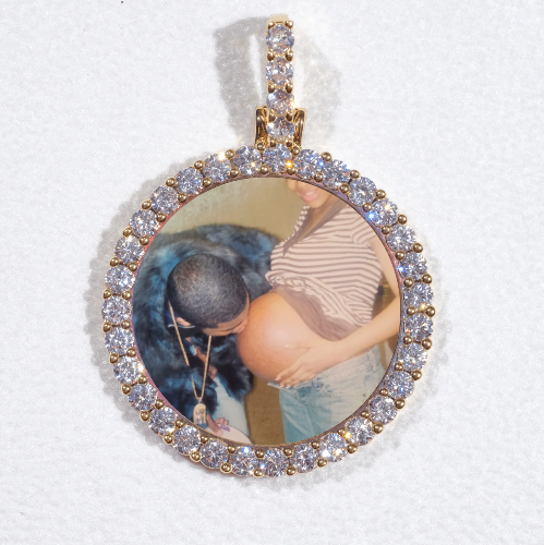 3D CIRCLE CUSTOM PICTURE PENDANT SMALL SIZE